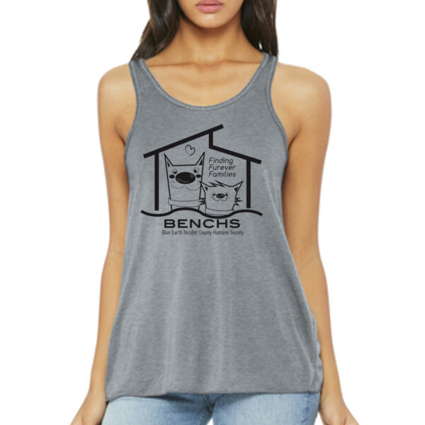 BELLA+CANVAS ® Women’s Flowy Racerback Tank - Printed Logo Thumbnail